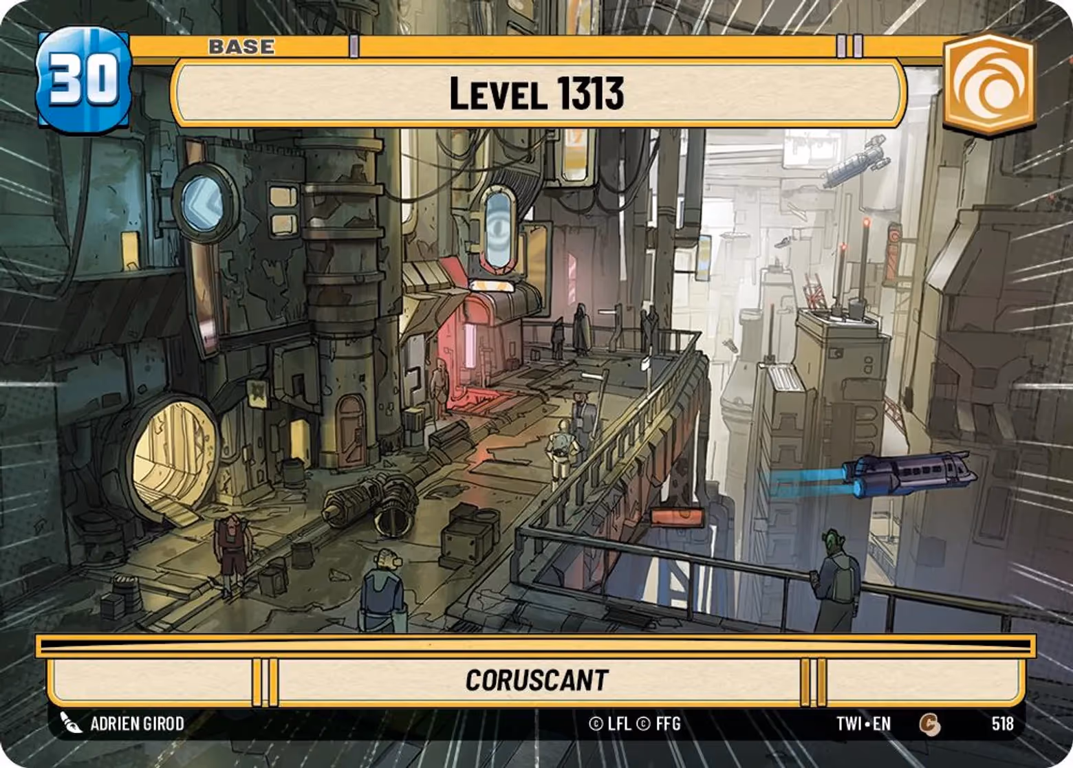 Level 1313 - Coruscant TWI-518 Hyperspace Star Wars Unlimited card