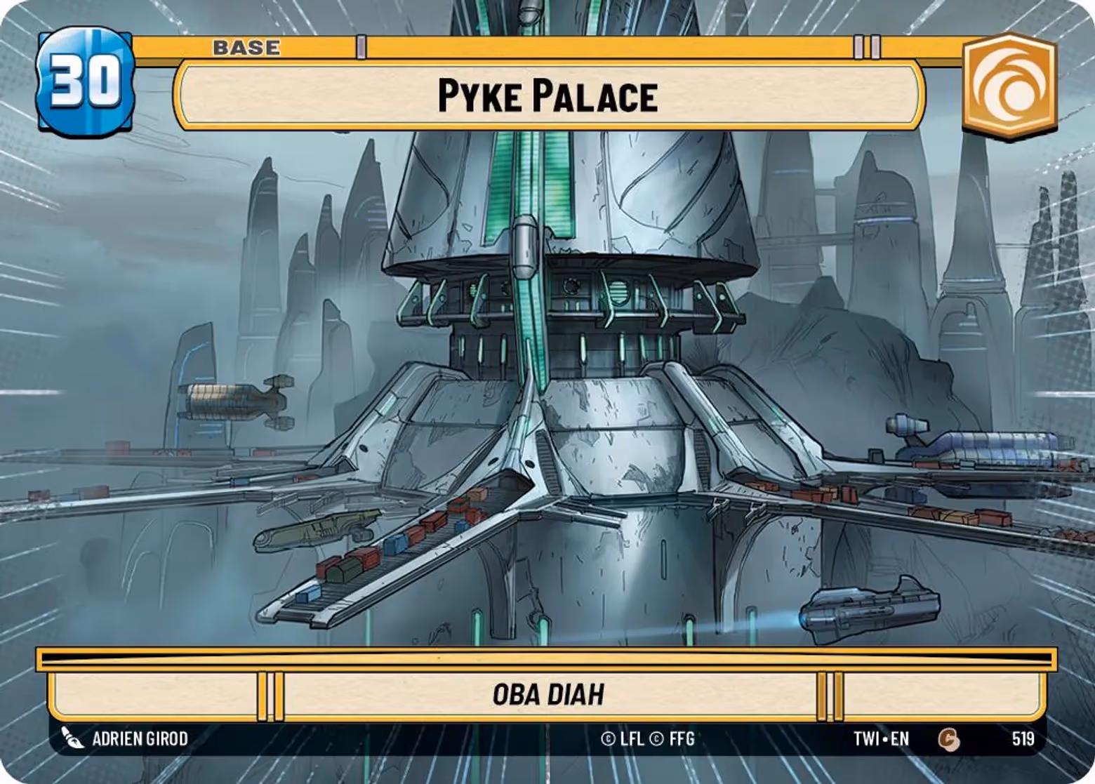 Pyke Palace - Oba Diah TWI-519 Hyperspace Star Wars Unlimited card