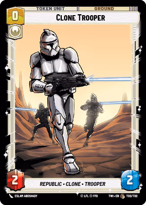Clone Trooper TWI-T02 Star Wars Unlimited card