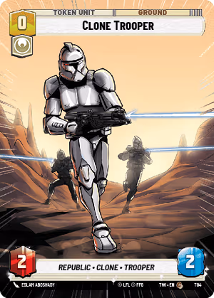 Clone Trooper TWI-T04 Hyperspace Star Wars Unlimited card