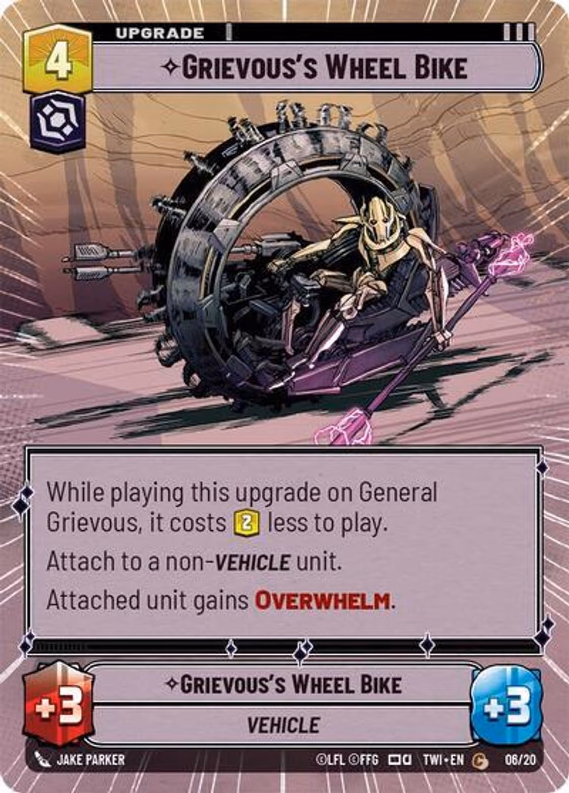 Grievous's Wheel Bike TWIOP-06 Star Wars Unlimited card