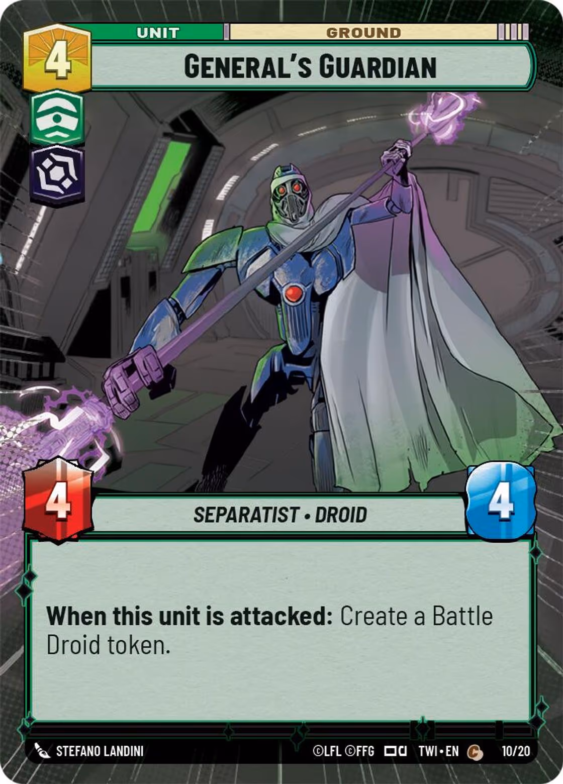 General's Guardian TWIOP-10 Star Wars Unlimited card