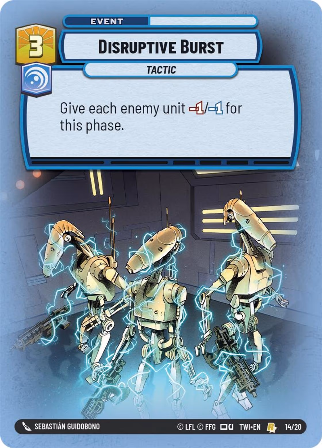Disruptive Burst TWIOP-14 Star Wars Unlimited card