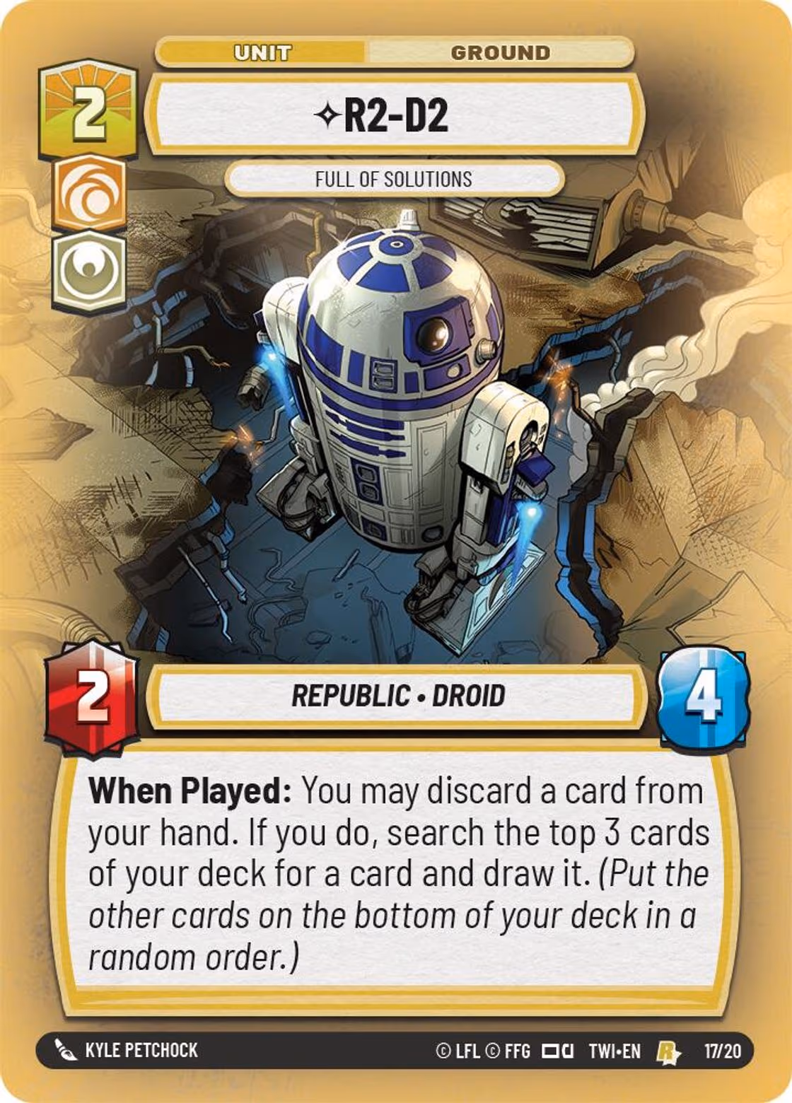 R2-D2 - Full of Solutions TWIOP-17 Star Wars Unlimited card